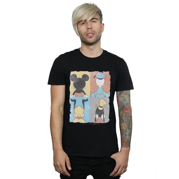 Disney Mens Mickey Mouse Four Backs T-Shirt