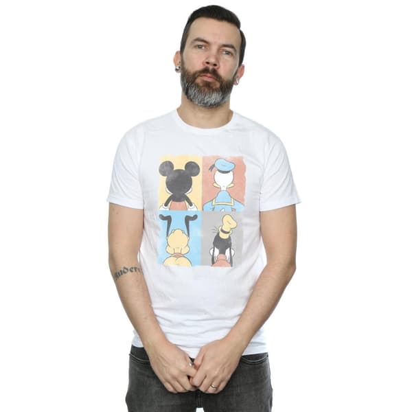 Disney Mens Mickey Mouse Four Backs T-Shirt