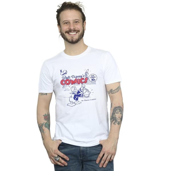 Disney Mens Donald Duck Comics T-Shirt