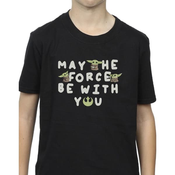 Star Wars Boys The Mandalorian Grogu May The Force Be With You T-Shirt