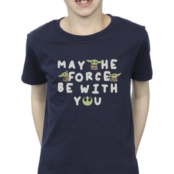 Star Wars Boys The Mandalorian Grogu May The Force Be With You T-Shirt