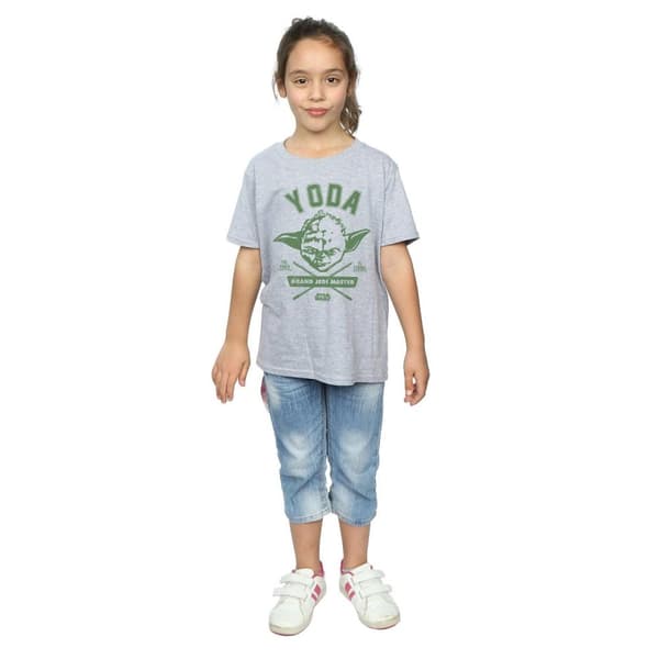 Star Wars Yoda Collegiate T-shirt i bomull för flickor
