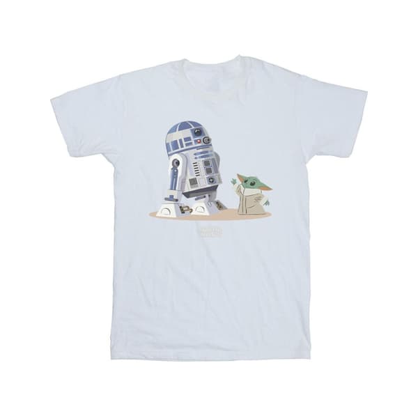 Star Wars Girls The Mandalorian R2D2 And Grogu Cotton T-Shirt