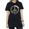 Pikkukuva 3 / 5: Woodstock Womens/Ladies Floral Peace Cotton Boyfriend T-Shirt