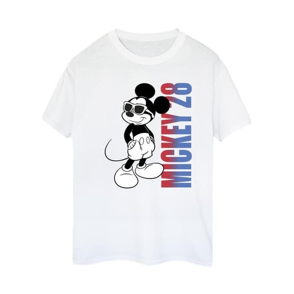 Disney Dam/Tjej Musse Pigg Gradient Bomull Boyfriend T-shirt