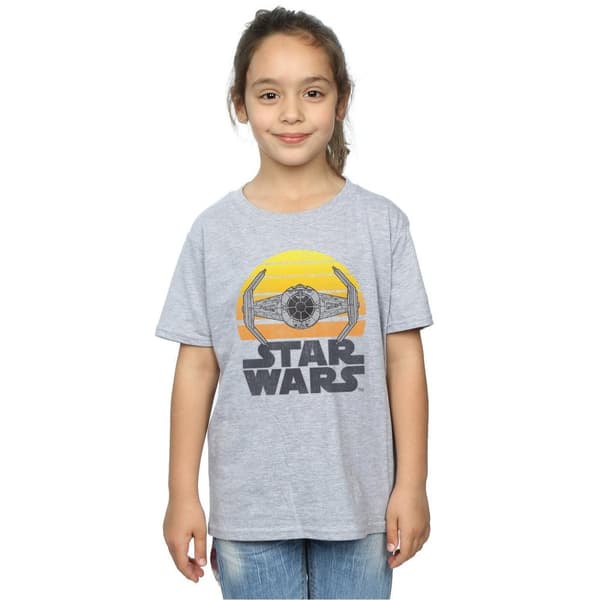Star Wars Girls Sunset TIE Fighter Cotton T-Shirt