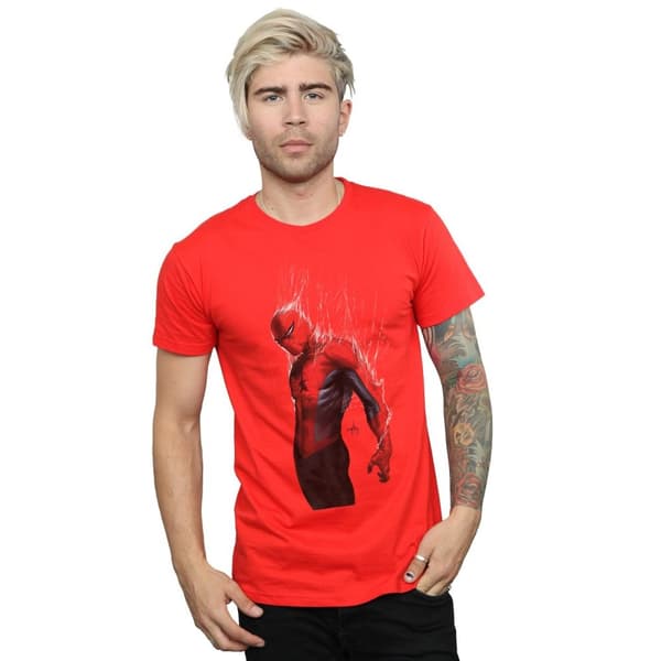 Marvel Mens Spider-Man Web Wrap T-Shirt