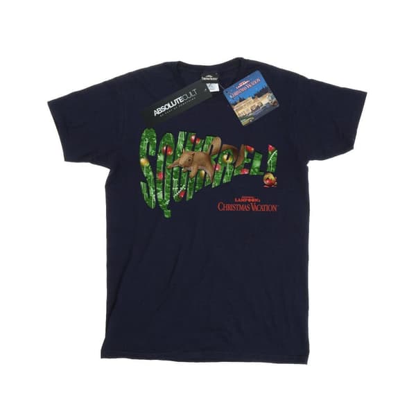 National Lampoon´s Christmas Vacation Boys Squirrel Tree T-Shirt Navy Blue 5-6 Years