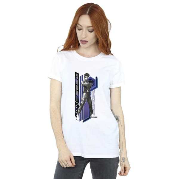 Marvel Womens/Ladies Black Panther Wakanda Forever Shuri Pose Cotton Boyfriend T-Shirt