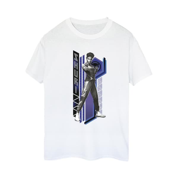 Marvel Womens/Ladies Black Panther Wakanda Forever Shuri Pose Cotton Boyfriend T-Shirt