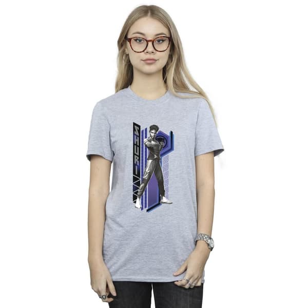 Marvel Womens/Ladies Black Panther Wakanda Forever Shuri Pose Cotton Boyfriend T-Shirt