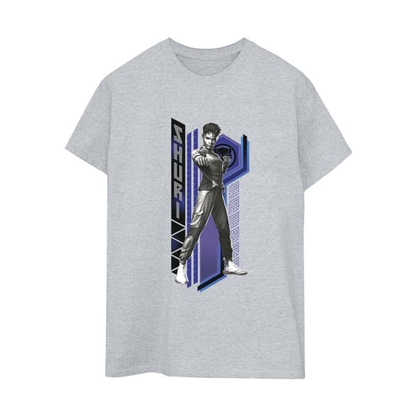 Marvel Womens/Ladies Black Panther Wakanda Forever Shuri Pose Cotton Boyfriend T-Shirt