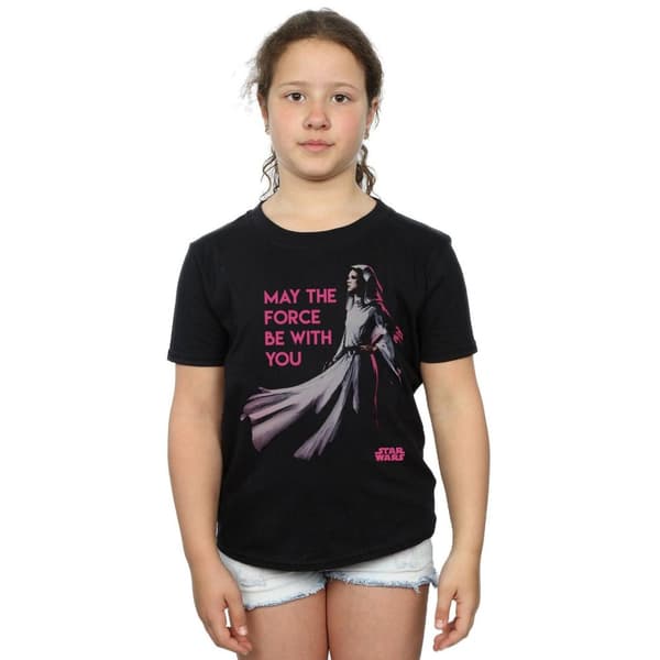 Star Wars Prinsessan Leia Force T-shirt i bomull för flickor