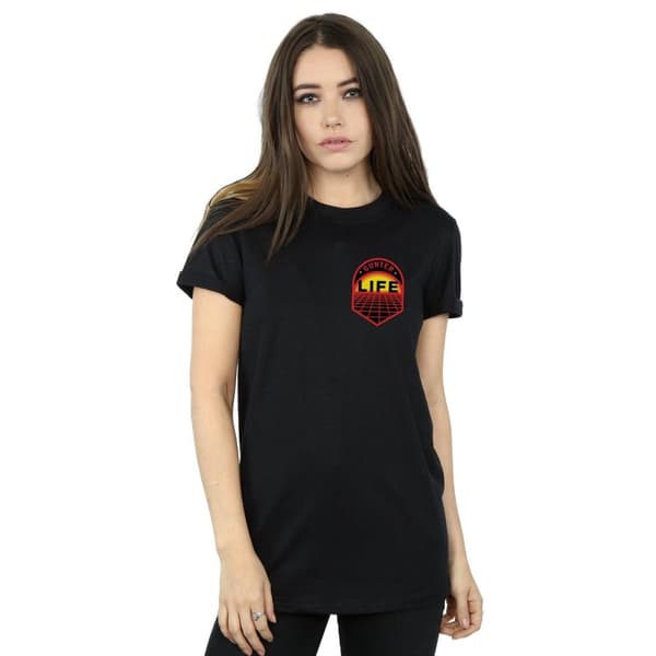 Ready Player One Dam/Tjej Gunter Life Bröst Logotyp Bomull Boyfriend T-shirt