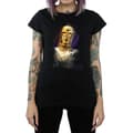 Miniatyrbild 3 av 5: Star Wars Dam/Tjej - De sista jedi C-3PO T-shirt i borstad bomull