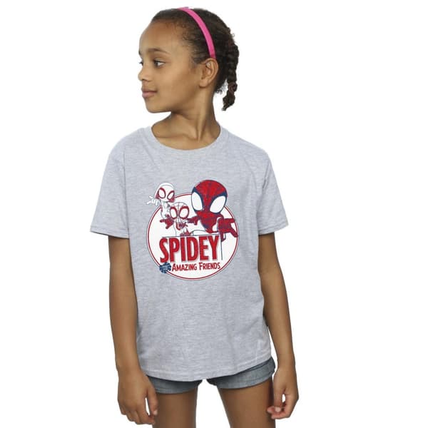 Marvel Girls Spidey And His Amazing Friends Circle Cotton T-Shirt