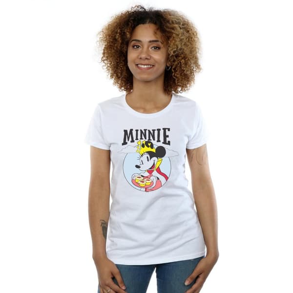 Disney Womens/Ladies Minnie Mouse Queen Cotton T-Shirt