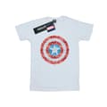Miniatyrbild 1 av 3: Marvel Dam/dam Captain America - pixelerad sköld Boyfriend-t-shirt i bomull