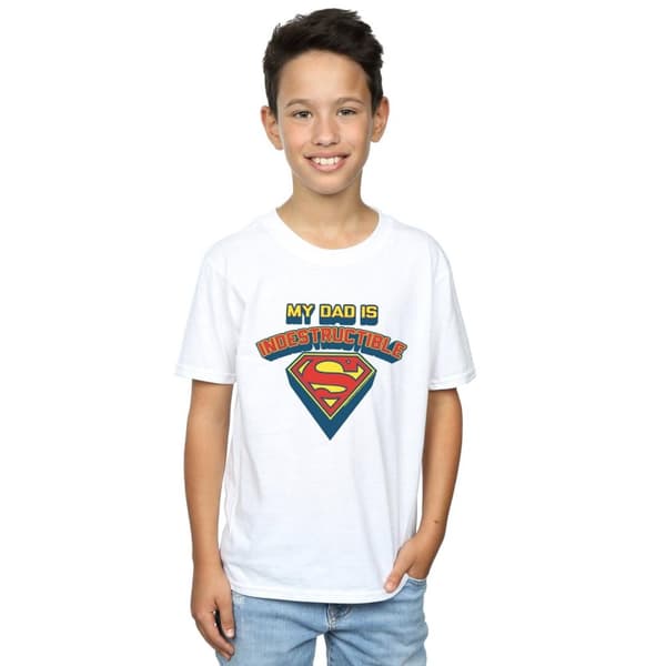 DC Comics Superman My Dad Is Indestructible T-shirt för pojkar