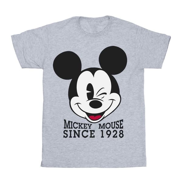 Disney Girls Mickey Mouse Since 1928 Cotton T-Shirt