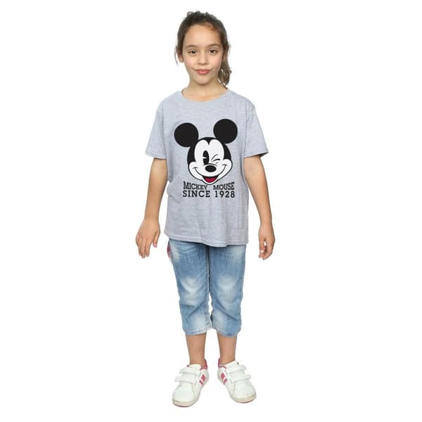 Disney Girls Mickey Mouse Since 1928 Cotton T-Shirt