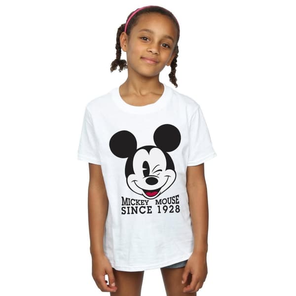 Disney Girls Mickey Mouse Since 1928 Cotton T-Shirt