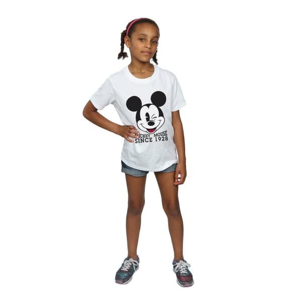 Disney Girls Mickey Mouse Since 1928 Cotton T-Shirt