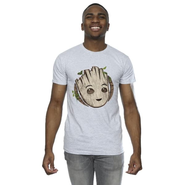 Marvel T-shirt "I Am Groot Wooden Head" för herrar