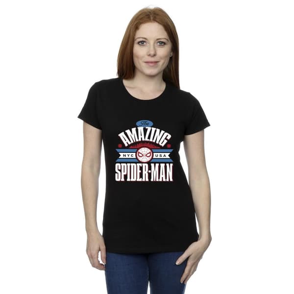 Marvel Womens/Ladies Spider-Man NYC Amazing Cotton T-Shirt