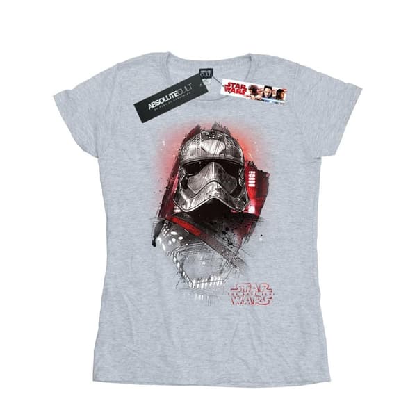 Star Wars Dam/Tjej The Last Jedi - Kapten Phasma - T-shirt i borstad bomull