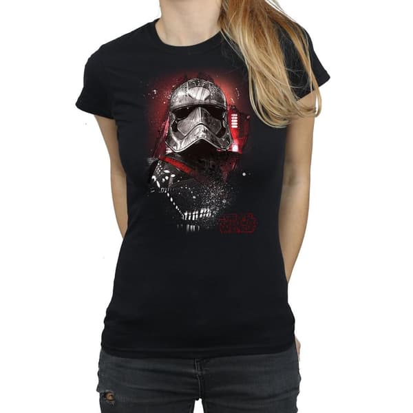 Star Wars Dam/Tjej The Last Jedi - Kapten Phasma - T-shirt i borstad bomull