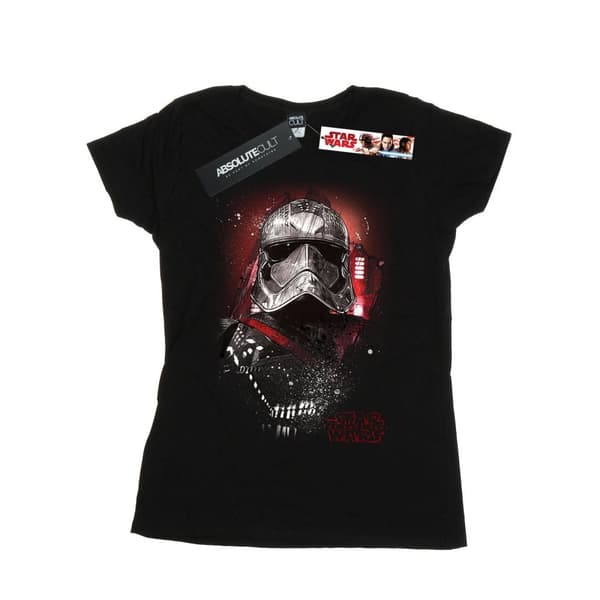 Star Wars Dam/Tjej The Last Jedi - Kapten Phasma - T-shirt i borstad bomull