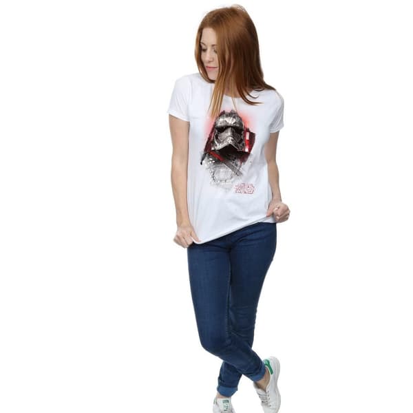 Star Wars Dam/Tjej The Last Jedi - Kapten Phasma - T-shirt i borstad bomull