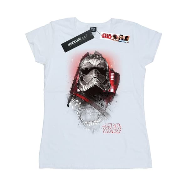 Star Wars Dam/Tjej The Last Jedi - Kapten Phasma - T-shirt i borstad bomull