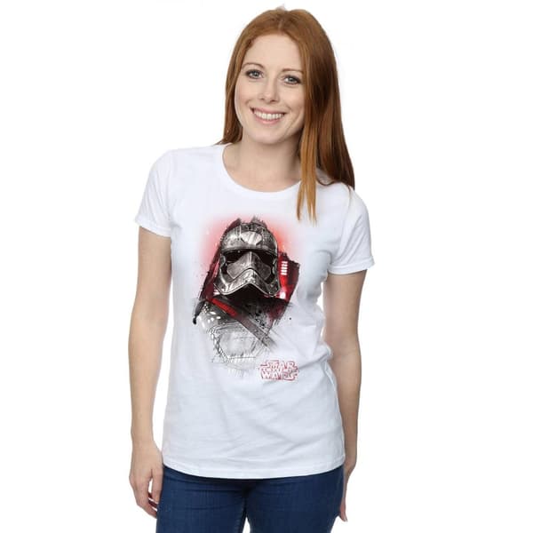 Star Wars Dam/Tjej The Last Jedi - Kapten Phasma - T-shirt i borstad bomull