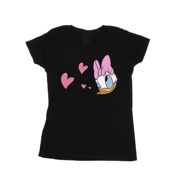 Disney Womens/Ladies Daisy Duck Kisses Cotton T-Shirt