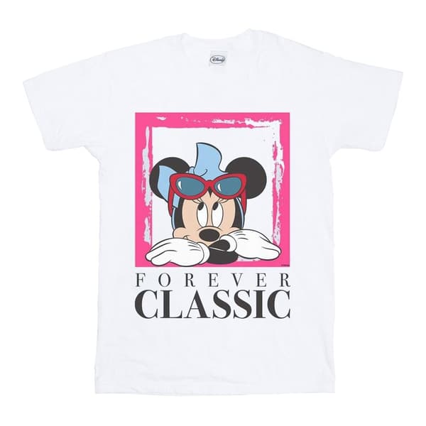 Disney Minnie Mouse Forever Classic T-shirt i bomull för flickor White 5-6 Years