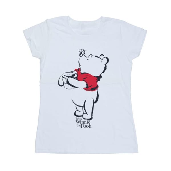 Disney Womens/Ladies Winnie The Pooh Drawing Cotton T-Shirt