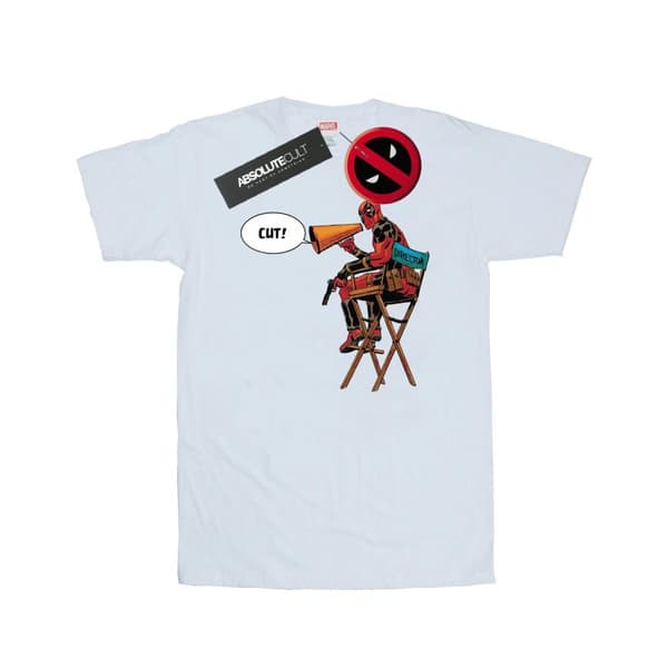 Marvel Deadpool - T-shirt med regissörsstol för herrar White L