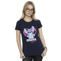 Miniatyrbilde 2 av 3: Disney Womens/Ladies Lilo And Stitch Ohana Forever Heart Cotton T-Shirt