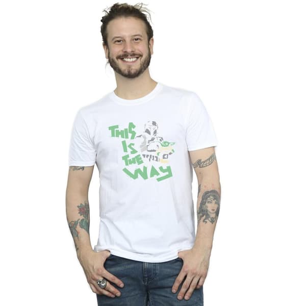 Star Wars Mens The Mandalorian This Is The Way Duo T-Shirt