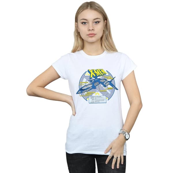 Marvel Womens/Ladies X-Men X-Jet Breakdown Cotton T-Shirt
