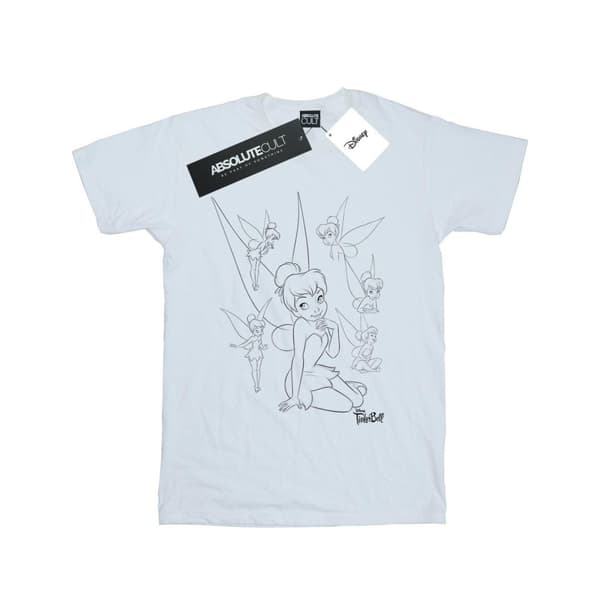 Disney T-shirt i bomull med collage och skiss av Tingeling