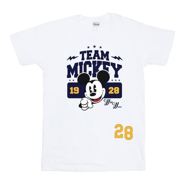 Disney Dam/Tjej Musse Pigg Team Musse T-shirt i bomull