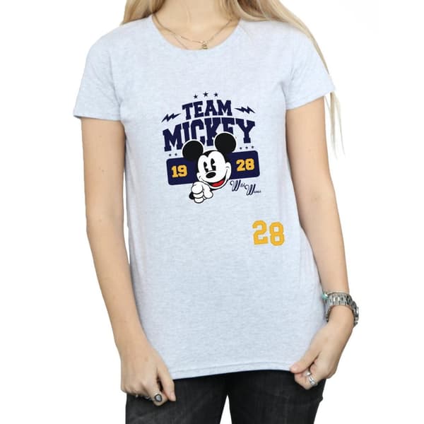 Disney Dam/Tjej Musse Pigg Team Musse T-shirt i bomull