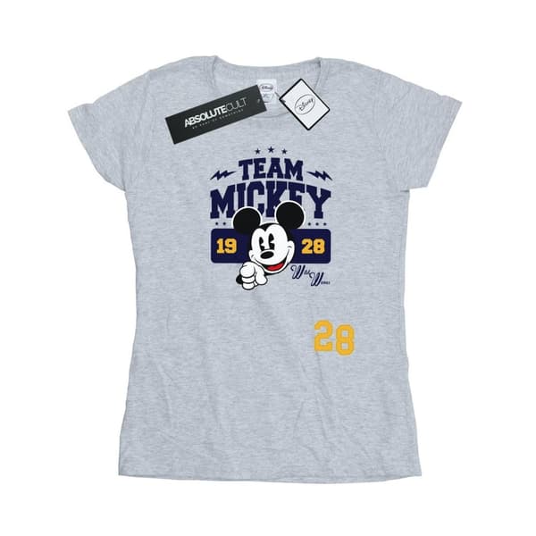 Disney Dam/Tjej Musse Pigg Team Musse T-shirt i bomull
