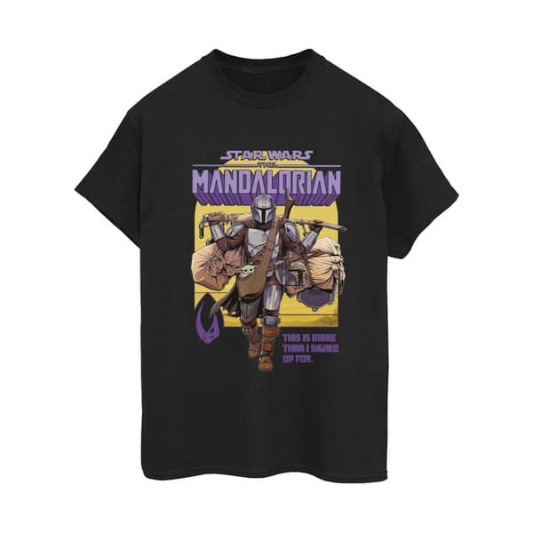 Star Wars Womens/Ladies The Mandalorian More Than I Signed Up For Cotton Boyfriend T-Shirt