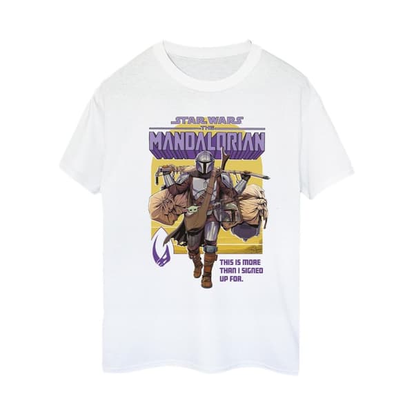 Star Wars Womens/Ladies The Mandalorian More Than I Signed Up For Cotton Boyfriend T-Shirt