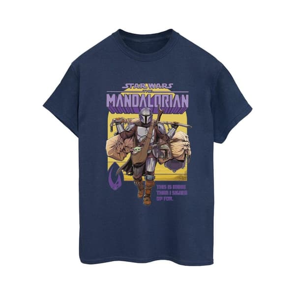 Star Wars Womens/Ladies The Mandalorian More Than I Signed Up For Cotton Boyfriend T-Shirt