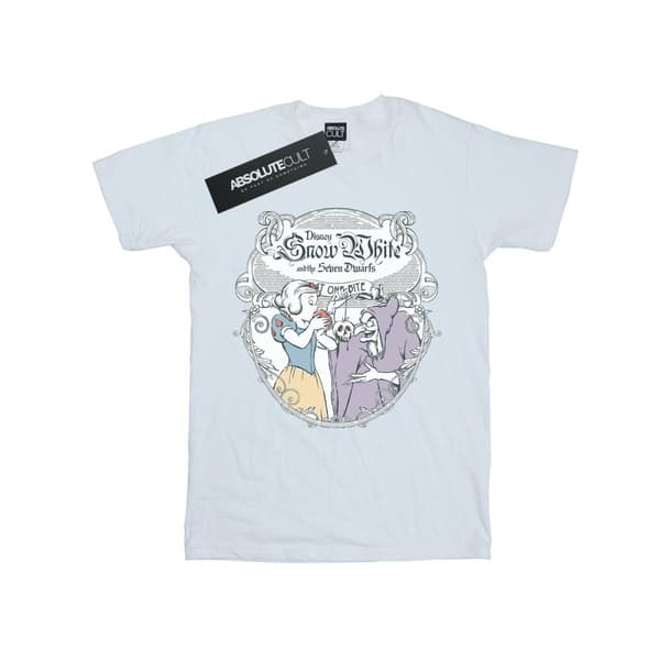 Disney Princess Dam/kvinnor Snow White Apple Bite Boyfriend T-shirt i bomull